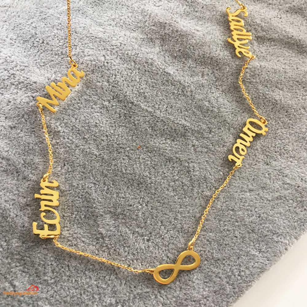 Hediye Deposu Sarı Kararmayan Sonsuzluk Seyrek Forse Zincir Kadın Gümüş Kolye 50 cm
