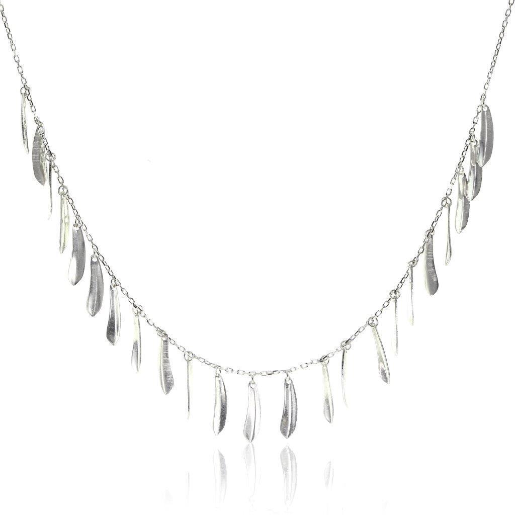 Söğütlü Silver 925 Ayar Forse Zincir Kadın Gümüş Kolye 45 cm