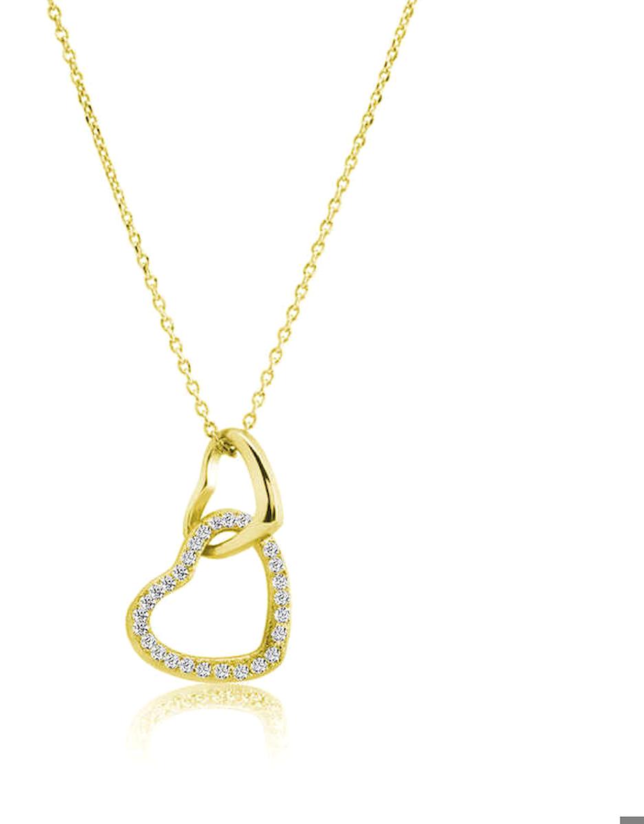 Aya Diamond Mücevherat Beyaz Zirkon Kararmayan Yuvarlak Düz Zincir Kadın Gümüş Kolye 45 cm