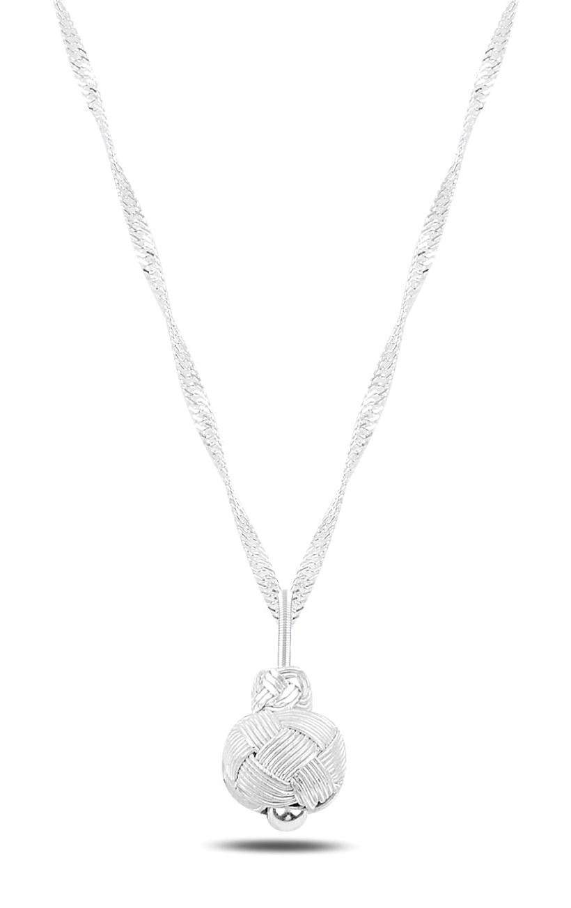 Söğütlü Silver Beyaz 925 Ayar Kararmayan Forse Zincir Kadın Gümüş Kolye 45 cm