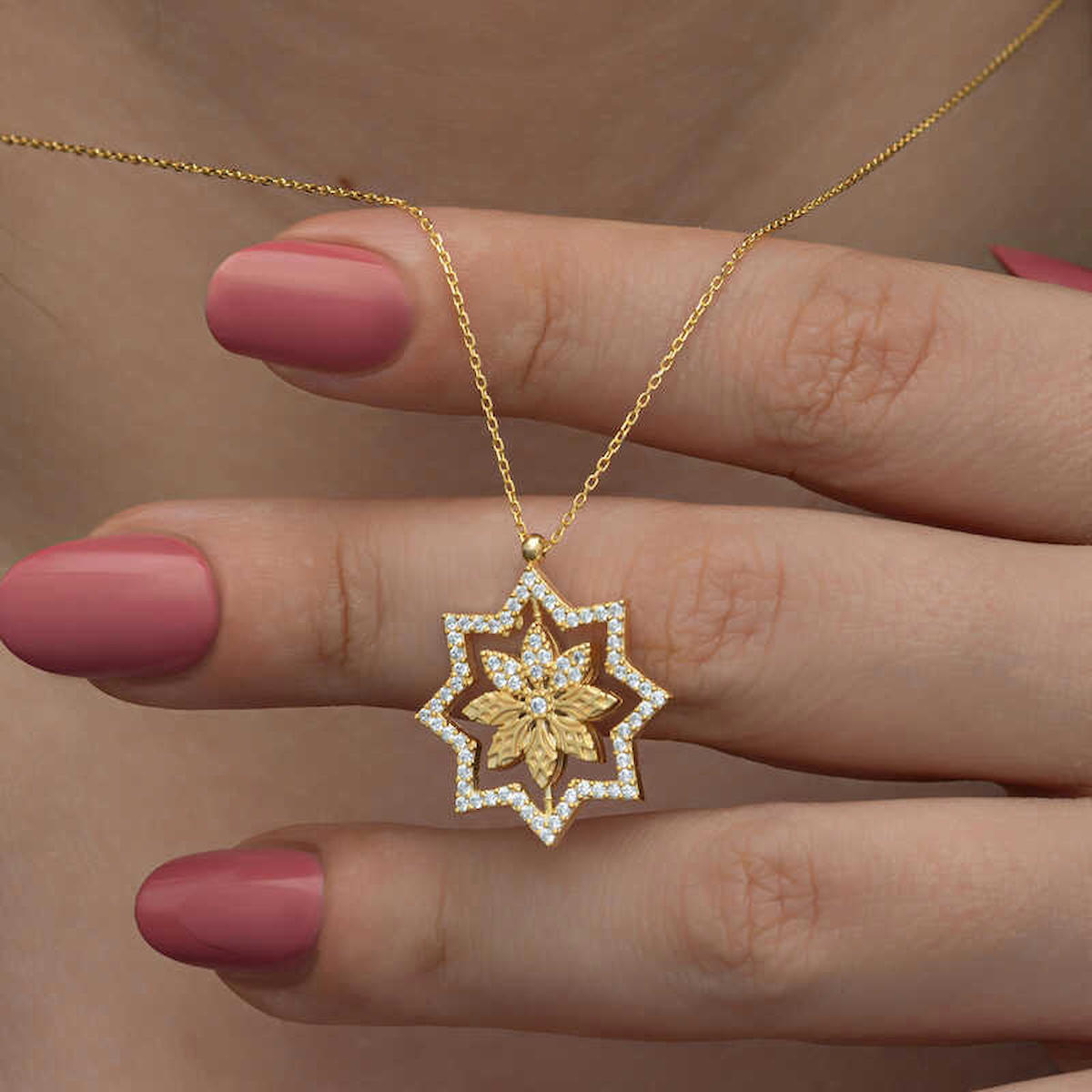 Aya Diamond Mücevherat Kartanesi Beyaz Zirkon Kararmayan Düz Zincir Kadın Gümüş Kolye 45 cm