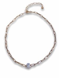 Qielle Melek Beyaz Zirkon Taşlı 925 Ayar Kararmayan Choker Forse Zincir Kadın Gümüş Kolye 43 cm