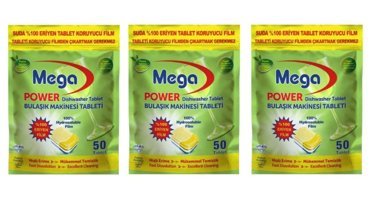 Mega Power Tablet Bulaşık Makinesi Deterjanı 3x50 Adet