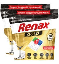 Renax Gold Tablet Bulaşık Makinesi Deterjanı 2x30 Adet