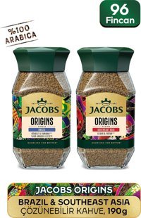 Jacobs Origins Brazil & Southeast Asia Kavanoz Granül Kahve 2x95 gr