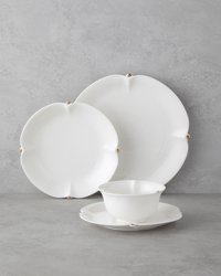 English Home Sueno 24 Parça 6 Kişilik Bone Porselen Yemek Takımı Gold