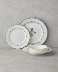 English Home Eternal 24 Parça 6 Kişilik Porselen Yemek Takımı Yeşil-Mavi