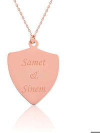 Serra Jewels Pembe 925 Ayar Kararmayan Forse Zincir Kadın Gümüş Kolye 45 cm