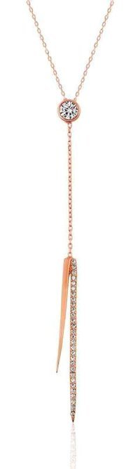 Serra Jewels Çubuk Beyaz Zirkon Taşlı 925 Ayar Kararmayan Forse Zincir Kadın Gümüş Kolye 45 cm
