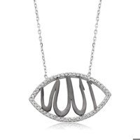 Serra Jewels Yazılı Beyaz Zirkon Taşlı 925 Ayar Kararmayan Forse Zincir Kadın Gümüş Kolye 45 cm