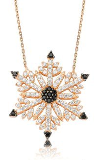 Serra Jewels Kar Tanesi Beyaz Zirkon Taşlı 925 Ayar Kararmayan Forse Zincir Kadın Gümüş Kolye 45 cm