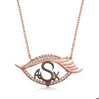 Serra Jewels Yapraklı Çok Renkli Zirkon Taşlı 925 Ayar Altın Kaplama Kararmayan Forse Zincir Kadın Gümüş Kolye 45 cm