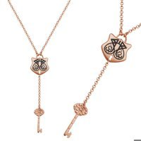Serra Jewels Anahtar Figürlü Gümüş 925 Ayar Kararmayan Forse Zincir Kadın Gümüş Kolye 45 cm