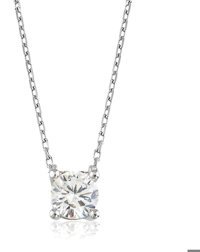 Serra Jewels Tektaş Beyaz Zirkon Taşlı 925 Ayar Kararmayan Forse Zincir Kadın Gümüş Kolye 45 cm