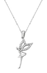 Serra Jewels Melek Mavi Zirkon Taşlı 925 Ayar Kararmayan Forse Zincir Kadın Gümüş Kolye 45 cm
