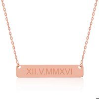 Serra Jewels Tarihli Pembe 925 Ayar Kararmayan Plaka Forse Zincir Kadın Gümüş Kolye 45 cm