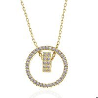 Serra Jewels Halka Beyaz Zirkon Taşlı 925 Ayar Kararmayan Forse Zincir Kadın Gümüş Kolye 45 cm