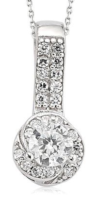 Serra Jewels Tektaş Beyaz Zirkon Taşlı 925 Ayar Kararmayan Forse Zincir Kadın Gümüş Kolye 45 cm