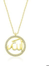 Serra Jewels Yazılı Beyaz Zirkon Taşlı 925 Ayar Kararmayan Forse Zincir Kadın Gümüş Kolye 45 cm