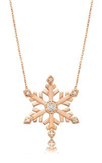 Serra Jewels Kar Tanesi Beyaz Zirkon Taşlı 925 Ayar Kararmayan Forse Zincir Kadın Gümüş Kolye 45 cm