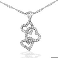 Serra Jewels Kalpli Beyaz Zirkon Taşlı 925 Ayar Kararmayan Burma Zincir Kadın Gümüş Kolye 45 cm
