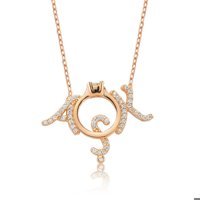Serra Jewels Tektaş Beyaz Zirkon Taşlı 925 Ayar Kararmayan Forse Zincir Kadın Gümüş Kolye 45 cm