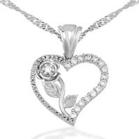 Serra Jewels Kalpli Beyaz Zirkon Taşlı 925 Ayar Kararmayan Burma Zincir Kadın Gümüş Kolye 45 cm