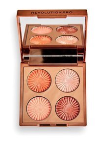 Revolution Pro Goddess Glow Toz Işıltılı-Mat Işıltılı-Mat Far Paleti