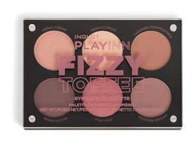 Inglot Fizzy Toffee Toz Simli Işıltılı-Mat Işıltılı-Mat Far Paleti