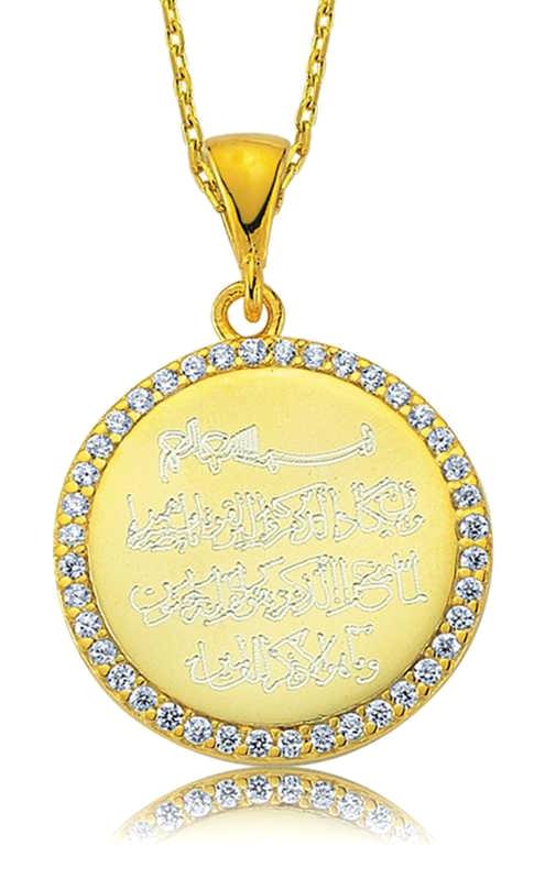 Himarry Gri Taşlı 925 Ayar Kararmayan Yazılı Halat Zincir Kadın Gümüş Kolye 45 cm