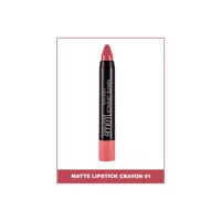 Lollis Crayon No:001 Kalın Mat Dudak Kalemi Pembe
