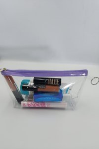 Togin Şeffaf Düz PVC Seyahat Makyaj Çantası