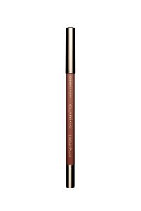 Clarins No:01 Nude Medium Asansörlü İnce Mat Dudak Kalemi Pembe