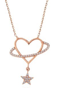 Serra Jewels Çok Renkli Zirkon Taşlı Kararmayan Zincir Kadın Gümüş Kolye 45 cm