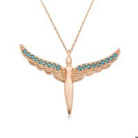 Serra Jewels Kararmayan Figürlü Forse Zincir Kadın Gümüş Kolye 45 cm