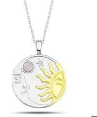Serra Jewels Beyaz Opal Taşlı Kararmayan Zincir Kadın Gümüş Kolye 45 cm