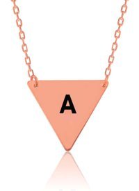 Serra Jewels A Harfli Kararmayan Zincir Kadın Gümüş Kolye 45 cm
