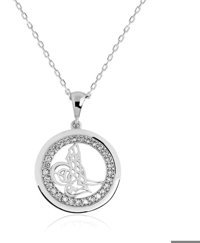 Serra Jewels Beyaz Kararmayan Oval Forse Zincir Kadın Gümüş Kolye 45 cm