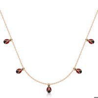 Serra Jewels Çok Renkli Kararmayan Otantik Zincir Kadın Gümüş Kolye 45 cm