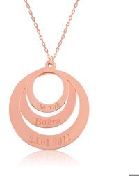 Serra Jewels Kararmayan Geometrik Forse Zincir Kadın Gümüş Kolye 45 cm