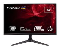 Viewsonic Vx2418C 165 Hz 1 ms 23.8 inç FHD Kavisli VA Hoparlörlü HDMI Freesync 1920 x 1080 px LED Oyuncu Monitörü