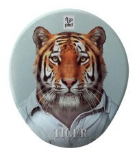 Flipped Tiger Bilek Destekli 20x25 cm S Mousepad Gri
