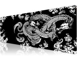 KlasseGear Dragon Knot 90x40 cm XXL Gaming Mousepad Siyah