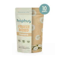 Haphug Organik Şekersiz Çekirdeksiz Muz 10x30 gr