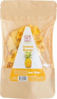 Egeye Dönüş Organik Şekersiz Çekirdeksiz Ananas 50 gr