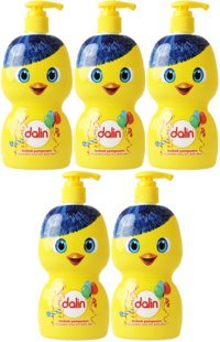 Dalin Bebek Şampuanı 500ML (Eğlen Öğren Serisi) Pompalı (5 Li Set)