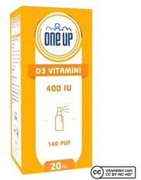 One Up D3 Aromasız Sıvı Yetişkin Vitamin 20 ml