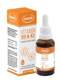 Ersağ D3 & K2 Sıvı Yetişkin Vitamin 30 ml