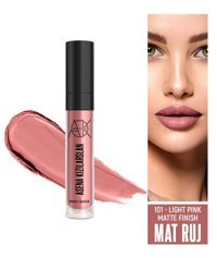 Asena Kızılarslan Light Pink 101 Mat Bitişli Likit Ruj