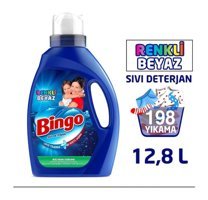Bingo Beyazlar ve Renkliler İçin 33 Yıkama Sıvı Deterjan 12.8 lt